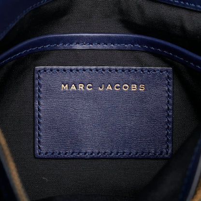 Marc Jacobs Shoulder Bag Navy Purple Leather