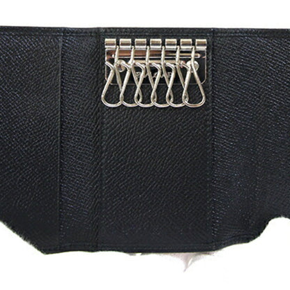 Bvlgari 6-Ring Key Case 20234 Black Leather