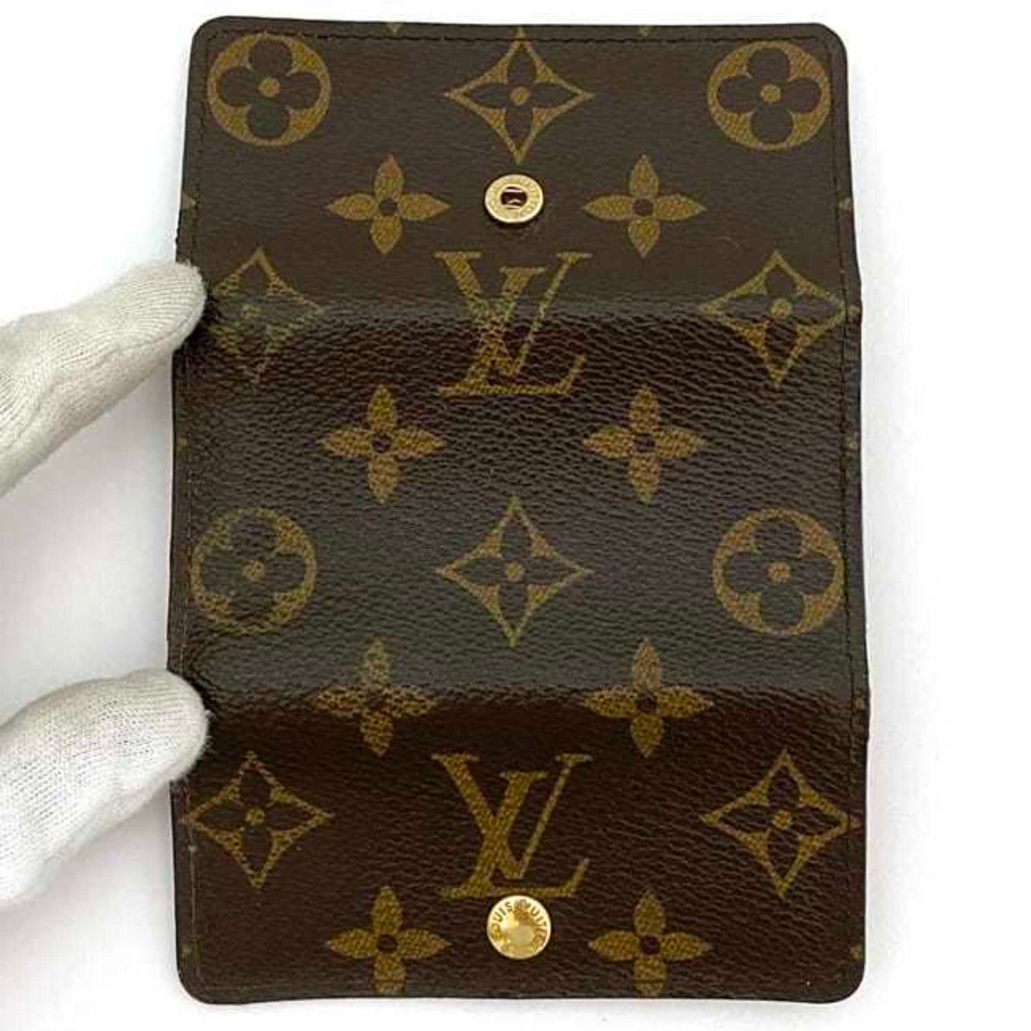 Louis Vuitton 4-Ring Key Case Ec-21457 Brown Monogram M69517 Canvas Ct2172 Louis Vuitton Key Holder