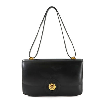 Hermes Herms Shoulder Bag In Box Calf Leather With A Black 