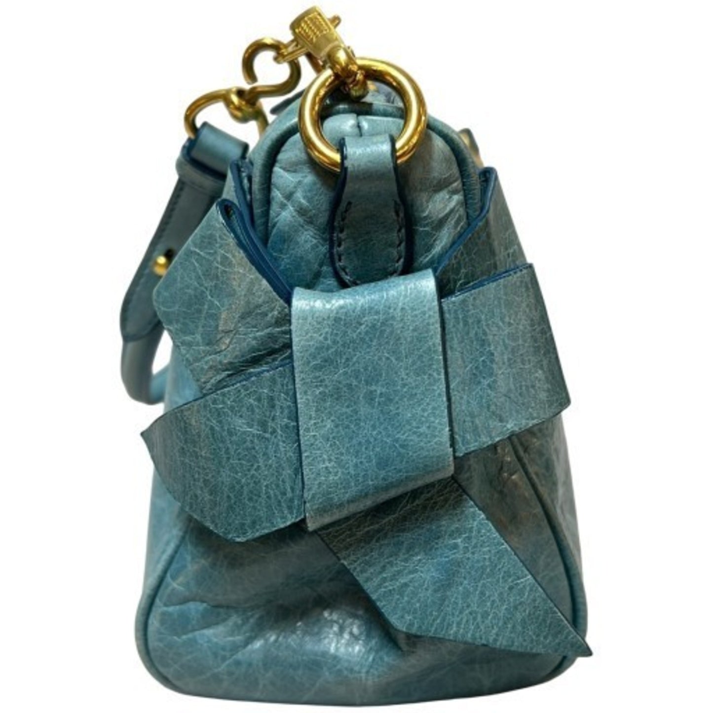 Miu Miu Miu Shoulder Bag With Pouch And Ribbon