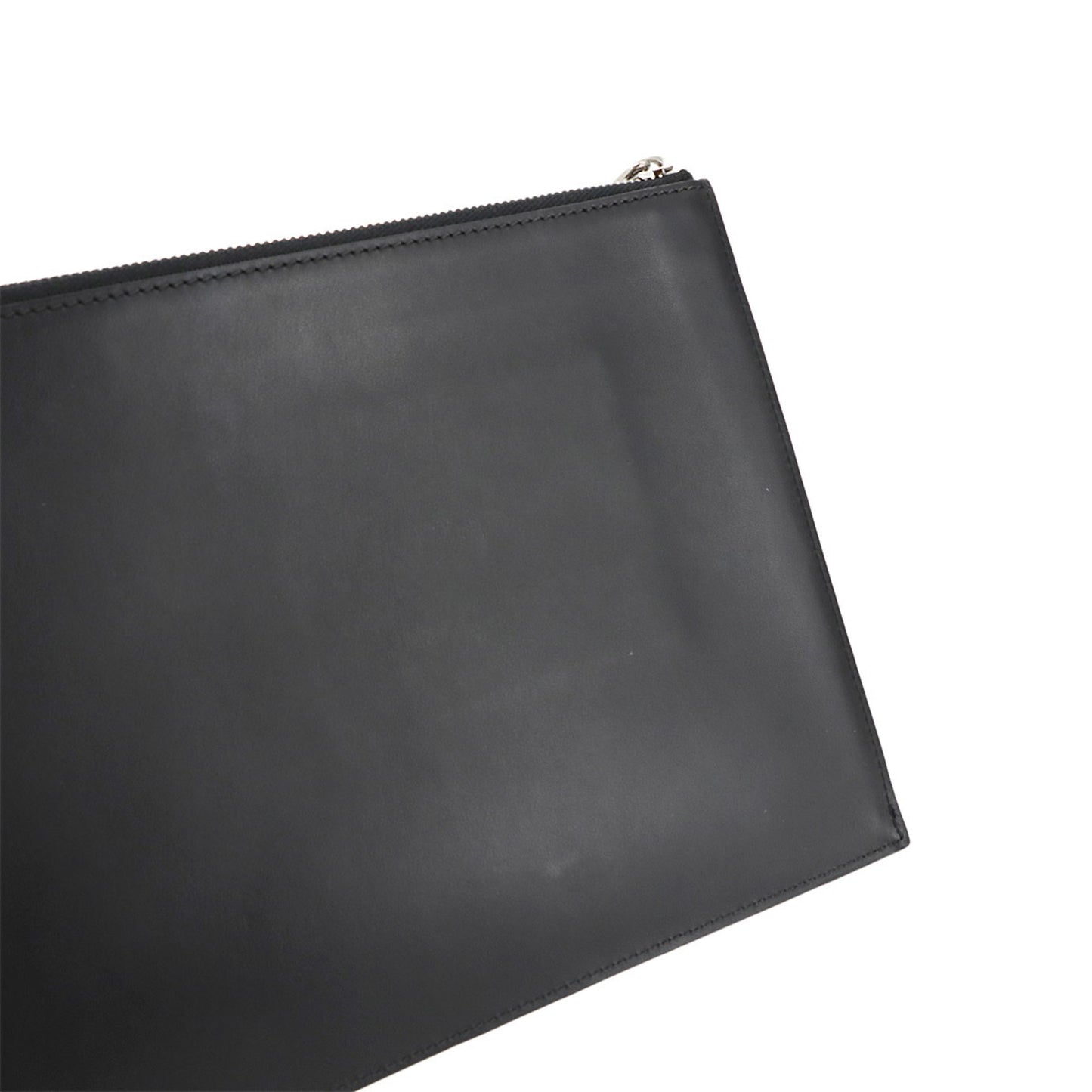 Burberry Print Clutch Bag In Black Leather