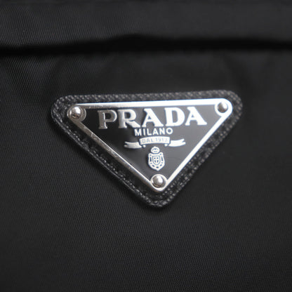 Prada Montagna Tessuto Saffiano Leather Shoulder Bag (2Vh021) With Triangle Logo And Plate