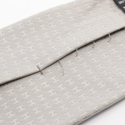 Hermes Herms H-Patterned Silk Tie For Men