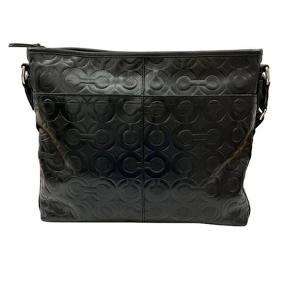 Coach Shoulder Bag 70248 Black Leather
