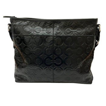 Coach Shoulder Bag 70248 Black Leather