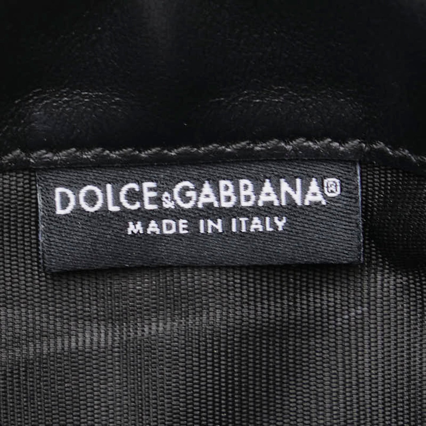 Dolce & Gabbana Dg Logo Business Card Case Fragment Black Calf Leather