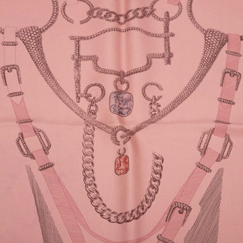 Hermes Herms Carr 90 Planche D Etvde Jeweled Scarf/Muffler
