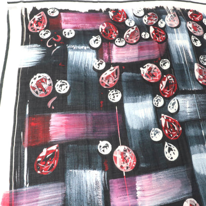 Chanel 100% Cashmere Tweed 2023 Fringed All-Over Print Large Stole/Shawl