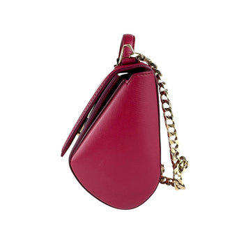 Givenchy Box Mini Handbag Shoulder Bag Leather Metal Bordeaux Gold