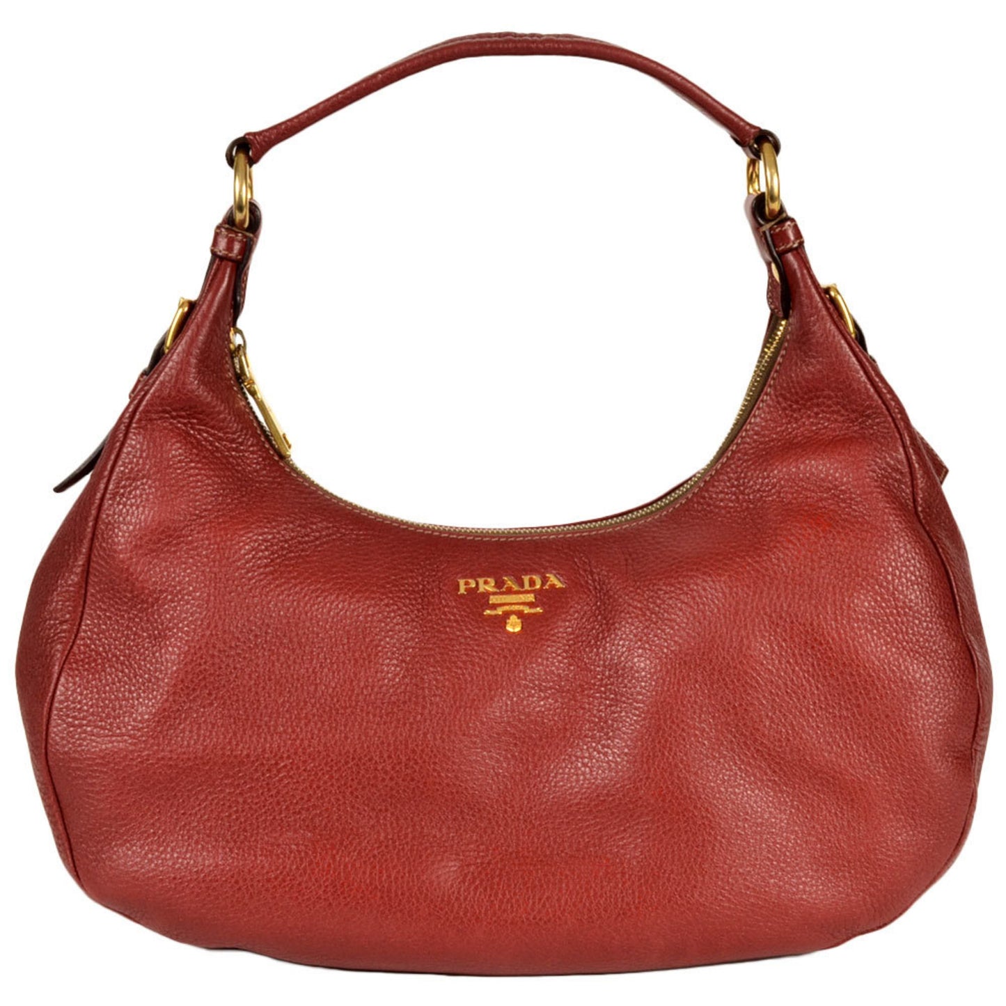 Prada Shoulder Bag Grain Leather Br4311 Red