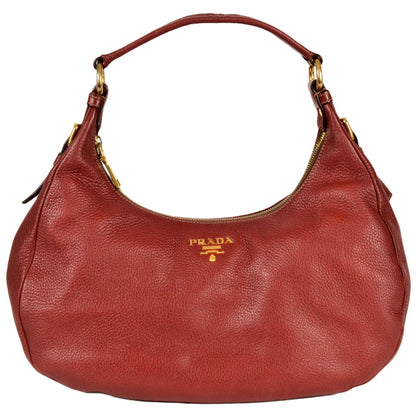 Prada Shoulder Bag Grain Leather Br4311 Red