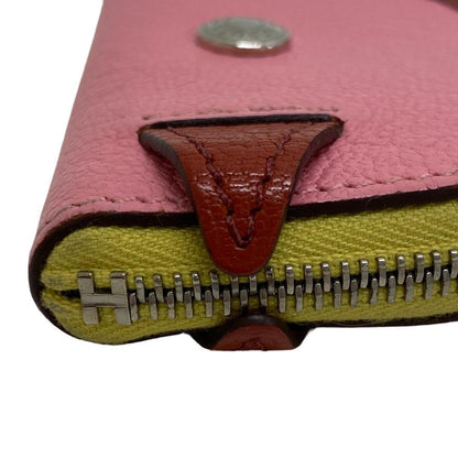 Hermes Paddock Chevre Misor Coin Case Pink