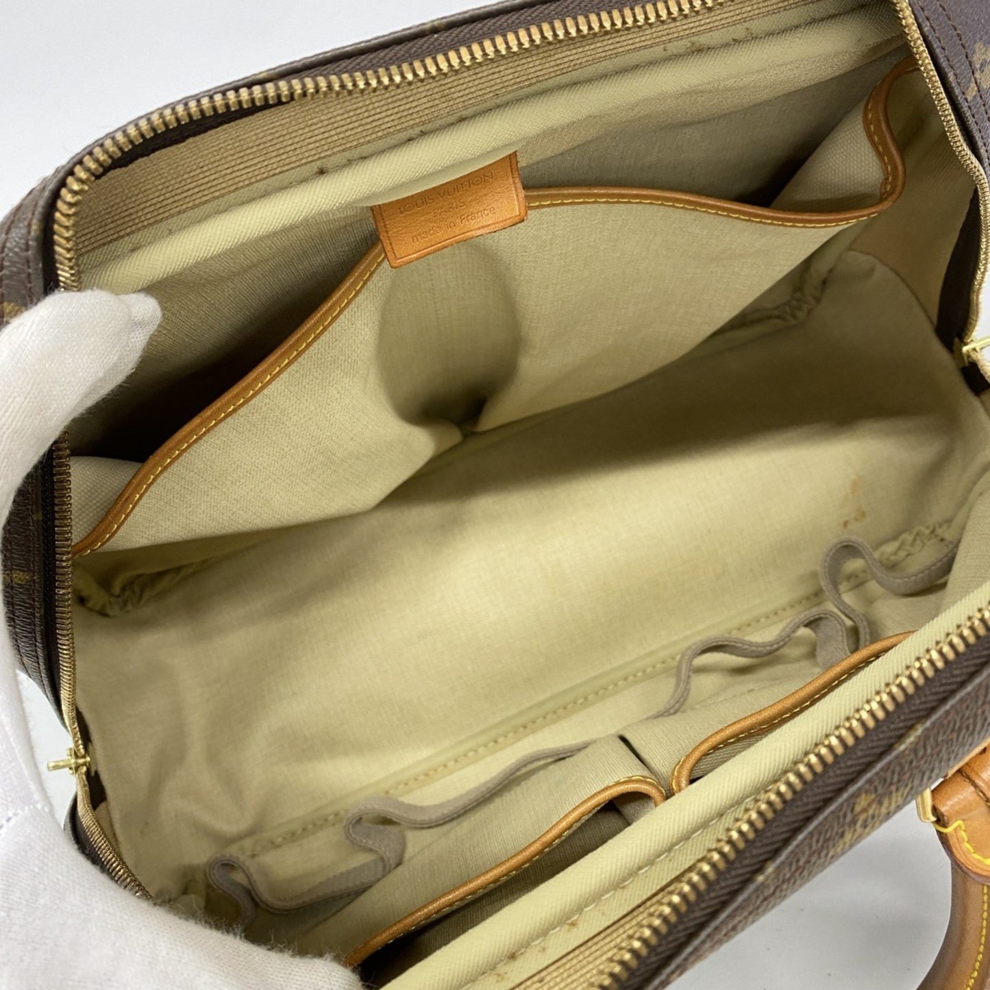 Louis Vuitton Monogram Deauville Handbag M47270 Brown