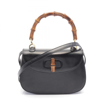 Gucci Bamboo Handbag Leather
