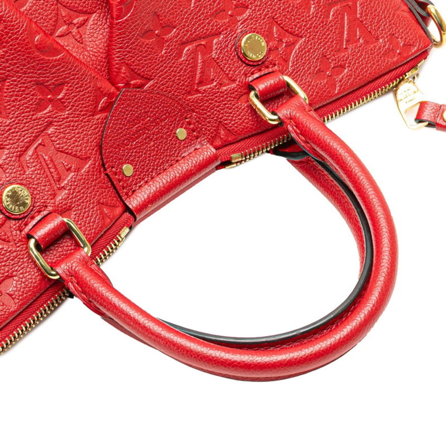 Louis Vuitton Monogram Empreinte Mazarine Pm Handbag/Shoulder Bag 2-Way M50638 Cerise Red Calfskin