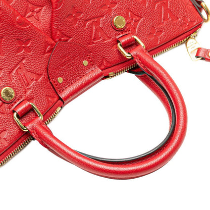 Louis Vuitton Monogram Empreinte Mazarine Pm Handbag/Shoulder Bag 2-Way M50638 Cerise Red Calfskin