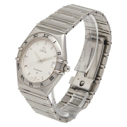 Omega Constellation Quartz Watch With Silver Dial And Stainless Steel