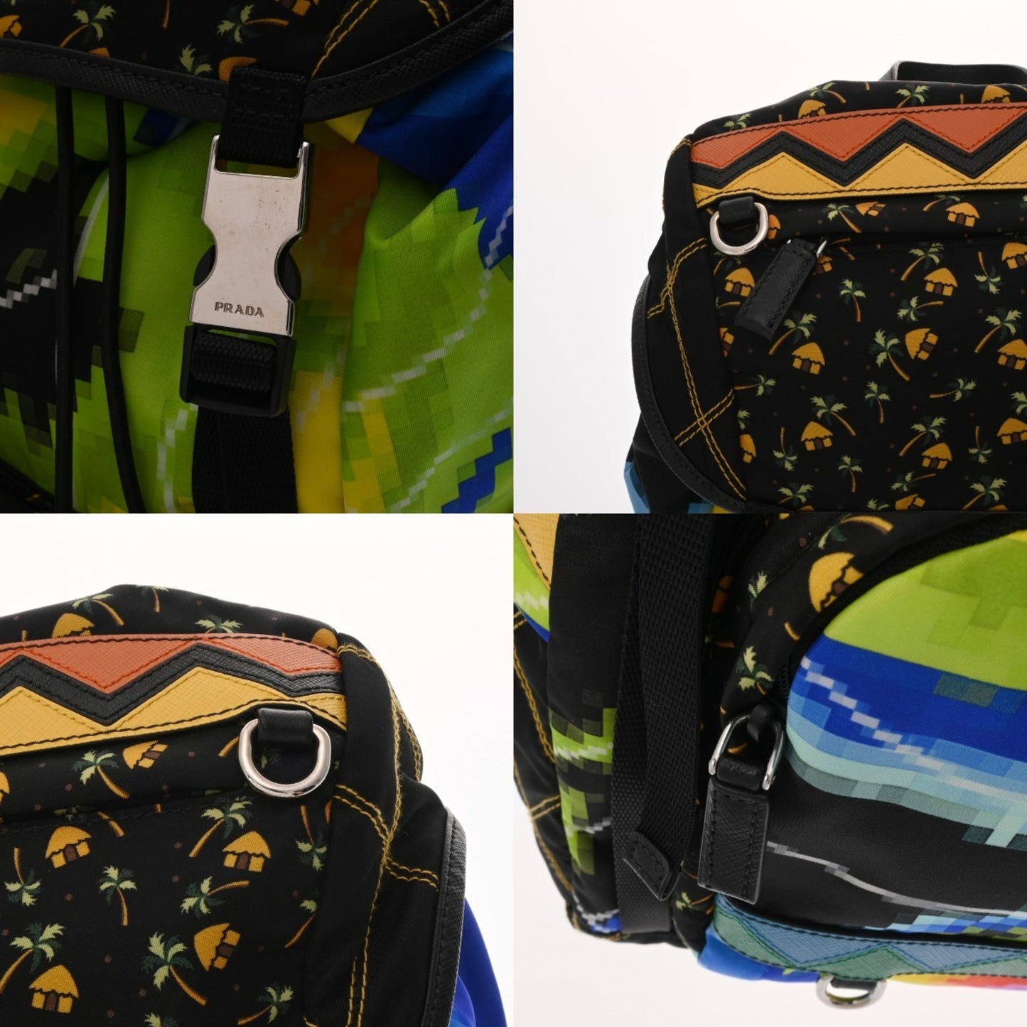 Prada Prada Multicolored Nylon Backpack