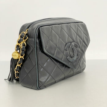Chanel Shoulder Bag With Matelasse Chain Bag