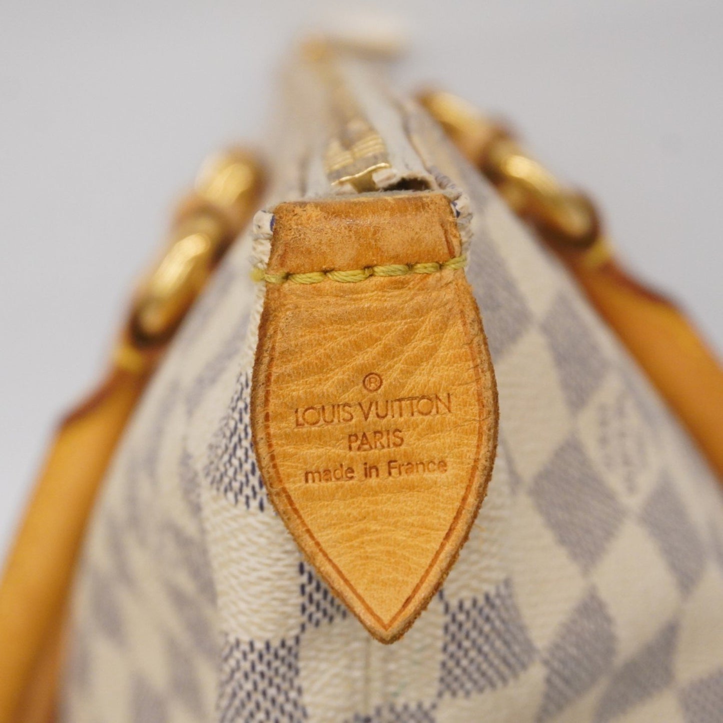 Louis Vuitton Damier Azur Saleya Mm Tote Bag N51185 White