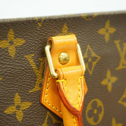 Louis Vuitton Monogram Sac Plat Tote Bag M51140 Brown