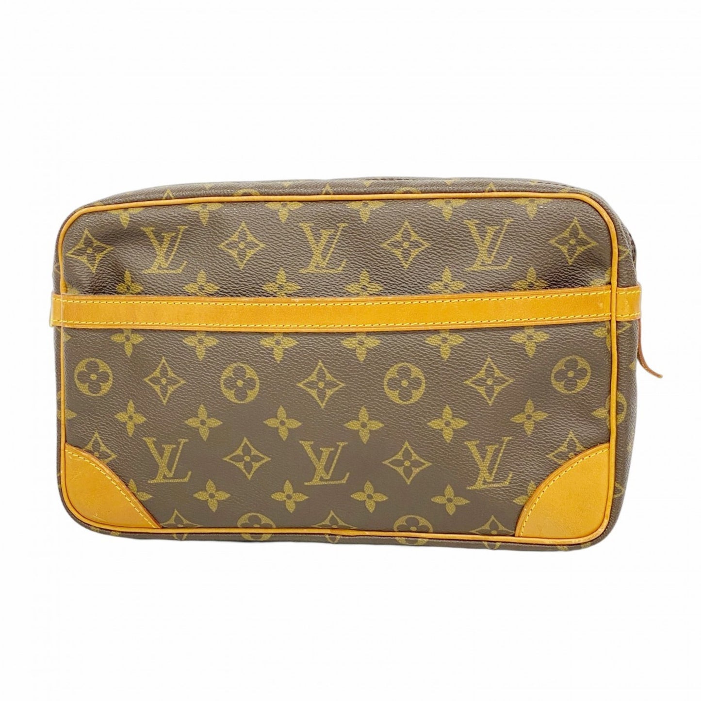 Louis Vuitton Monogram Compigne 28 Clutch Bag M51845 Brown