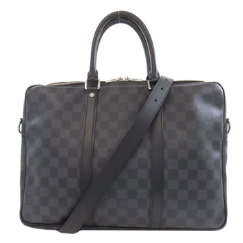 Louis Vuitton N41478 Porte-Document Voyage Pm Business Bag In Damier Canvas
