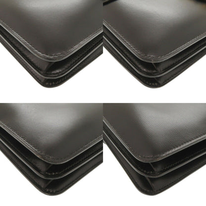 Hermes Leather Black Handbag 1126Hermes