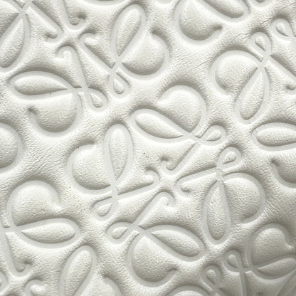 Loewe Clutch Bag Anagram Repeat T Pouch Leather 107.55.K36 White