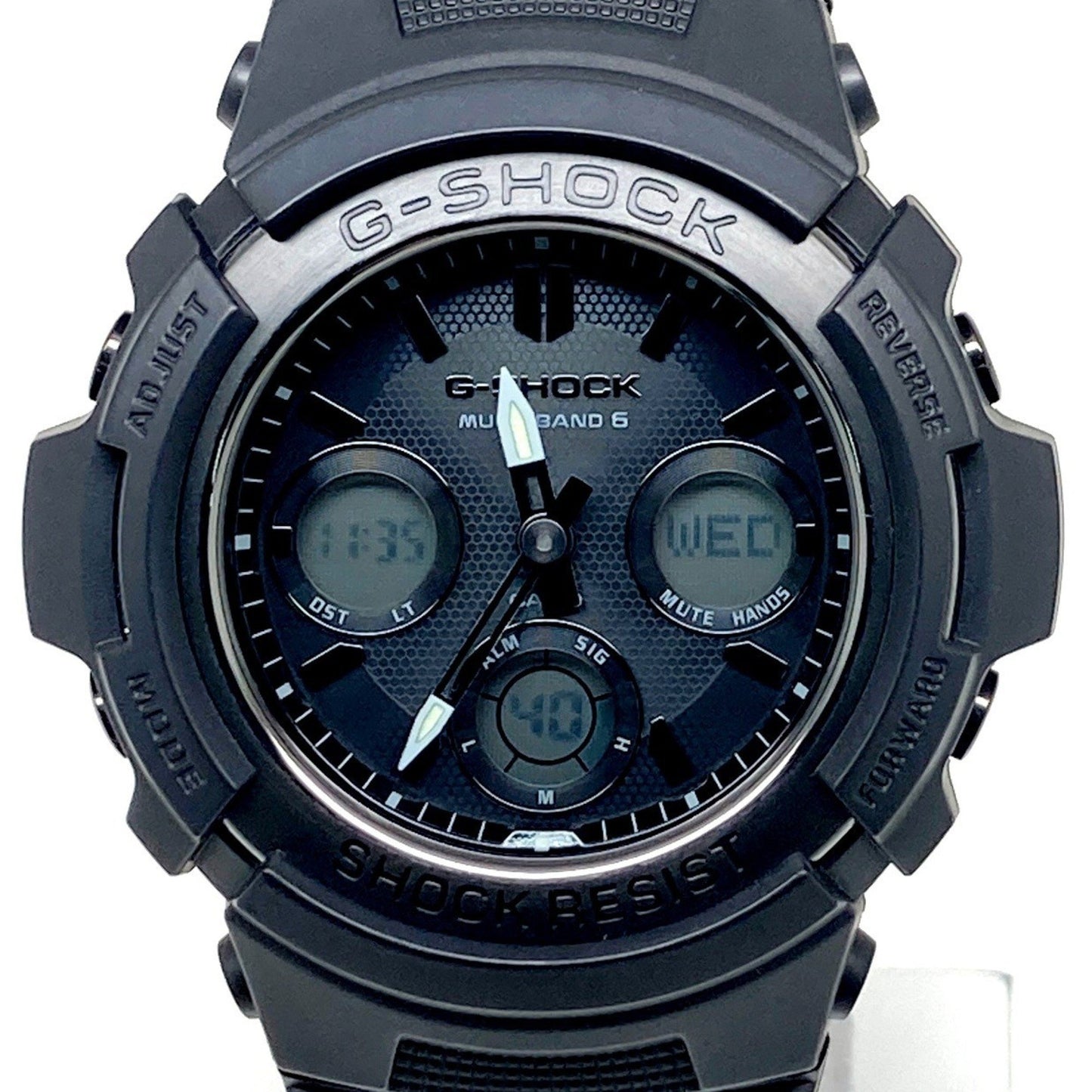 G-Shock Casio Awg-M100Sbb-1A Radio-Controlled Solar Watch With Tough Solar