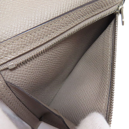 Hermes Herms Bearn Compact Silver Hardware Bifold Wallet Epson