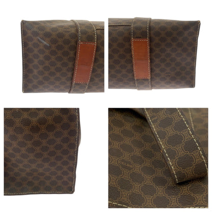 Celine Vintage Macadam Pattern Brown Gold Hardware Mc96 Tote Bag Shoulder