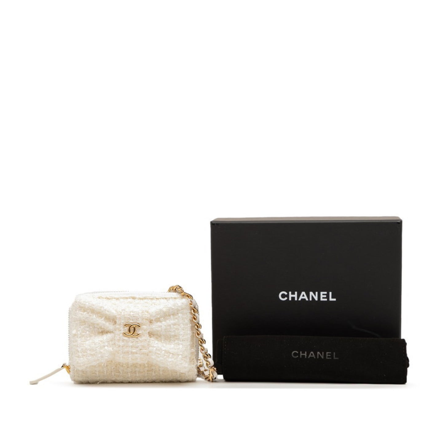 Chanel Coco Mark Ribbon Mini Chain Wallet