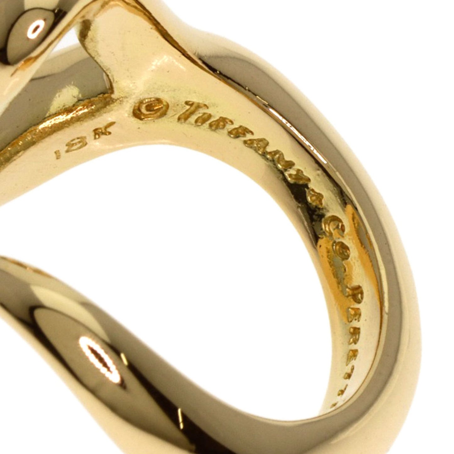 Tiffany Open Heart Ring In 18K Yellow Gold