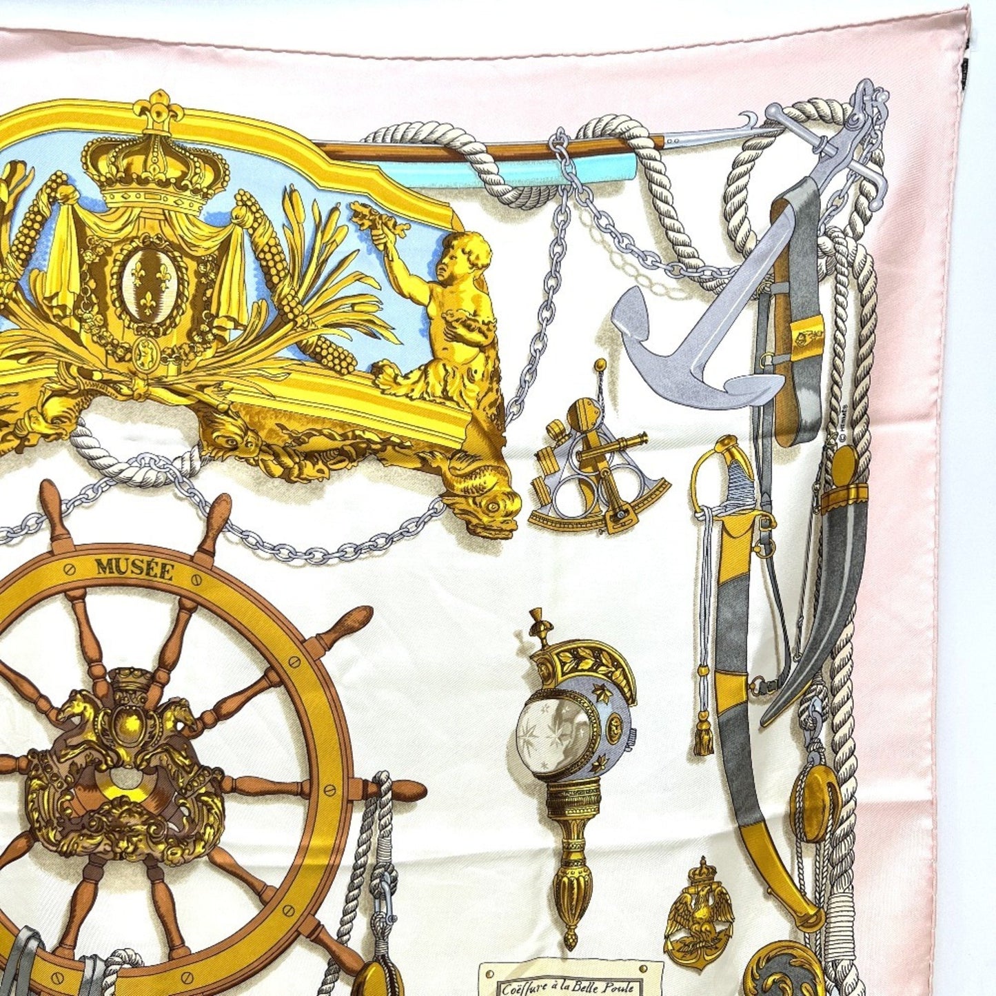 Hermes Musee Carr 90 Silk Scarf For Women