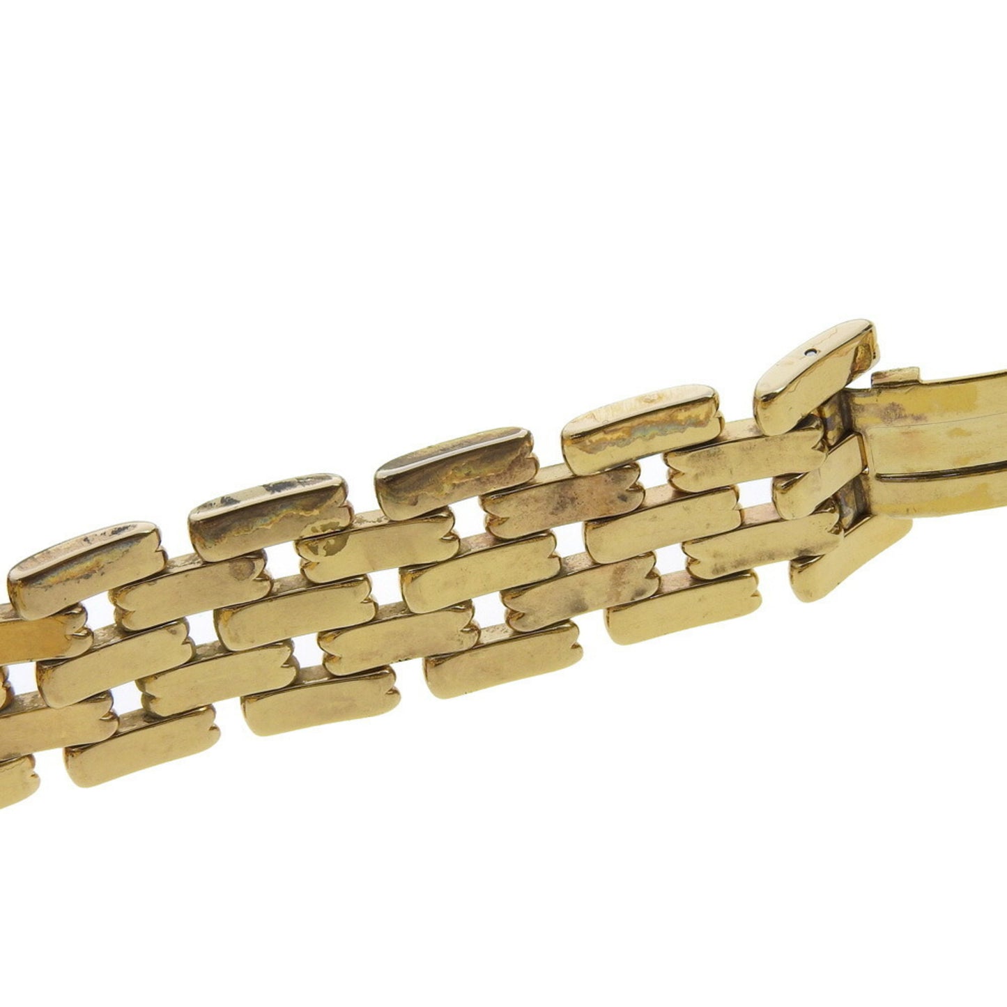Christian Dior Bakira Watch 47 154-2 Gold Plated Quartz Analog Display Black Dial