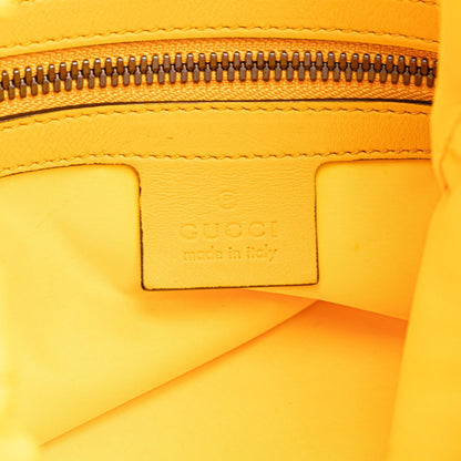 Gucci Drawstring Cube Backpack/Knapsack 473872 Yellow/Blue Nylon/Leather