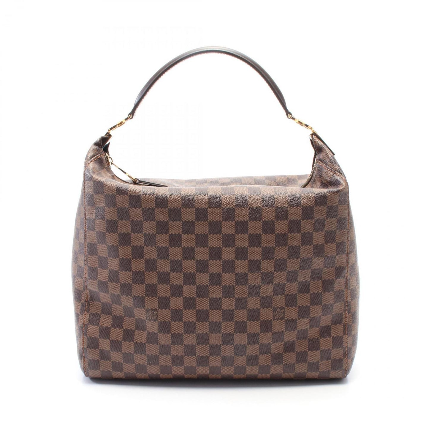 Louis Vuitton Louis Vuitton Portobello Gm Damier Ebene Shoulder Bag Coated Canvas Leather
