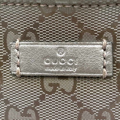 Gucci 201538 Shoulder Bag Body Gg Imprime Metallic Pink Brown