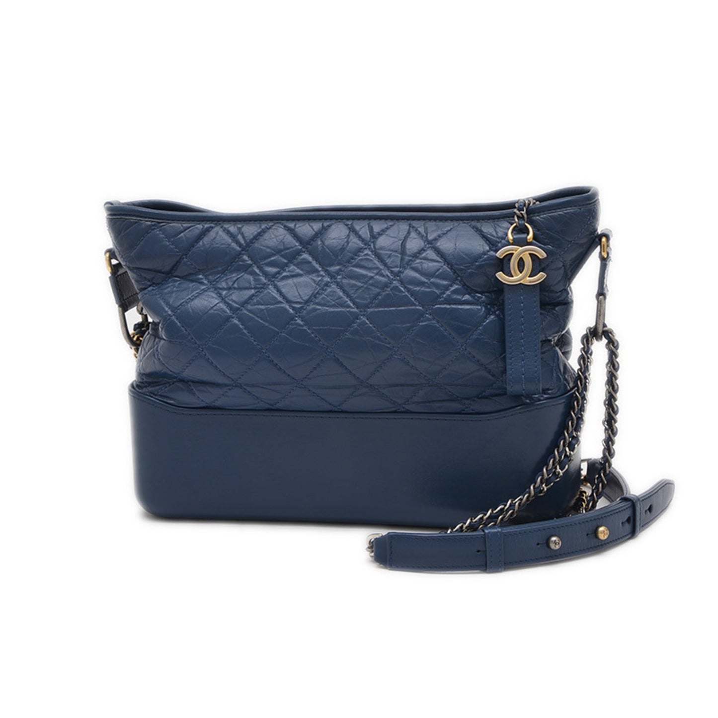 Chanel Gabriel De Hobo Shoulder Bag Leather Blue A93824 Bp