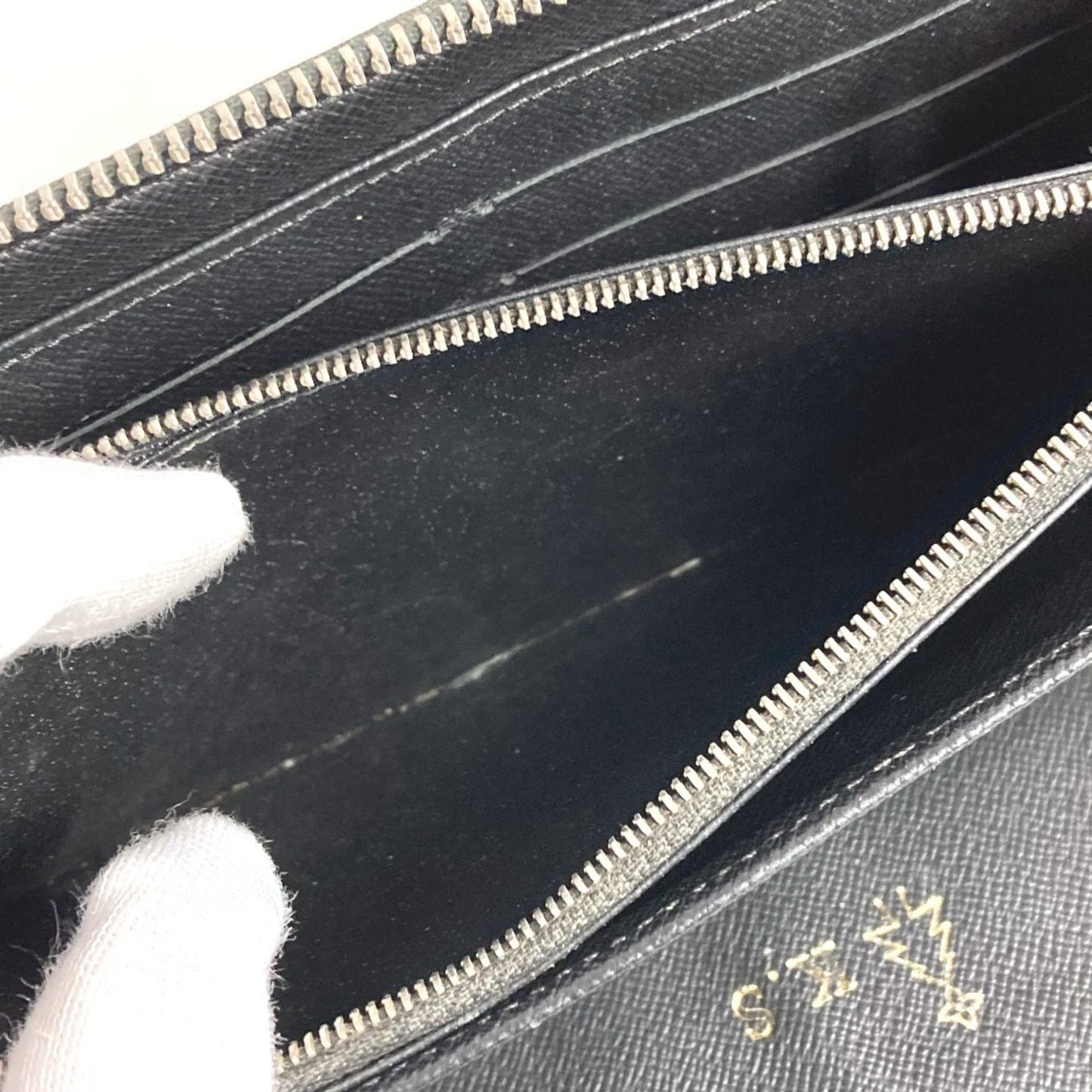 Louis Vuitton N60153 Damier Graphite Zippy Organizer Nm Long Wallet With Lv Alps Patch