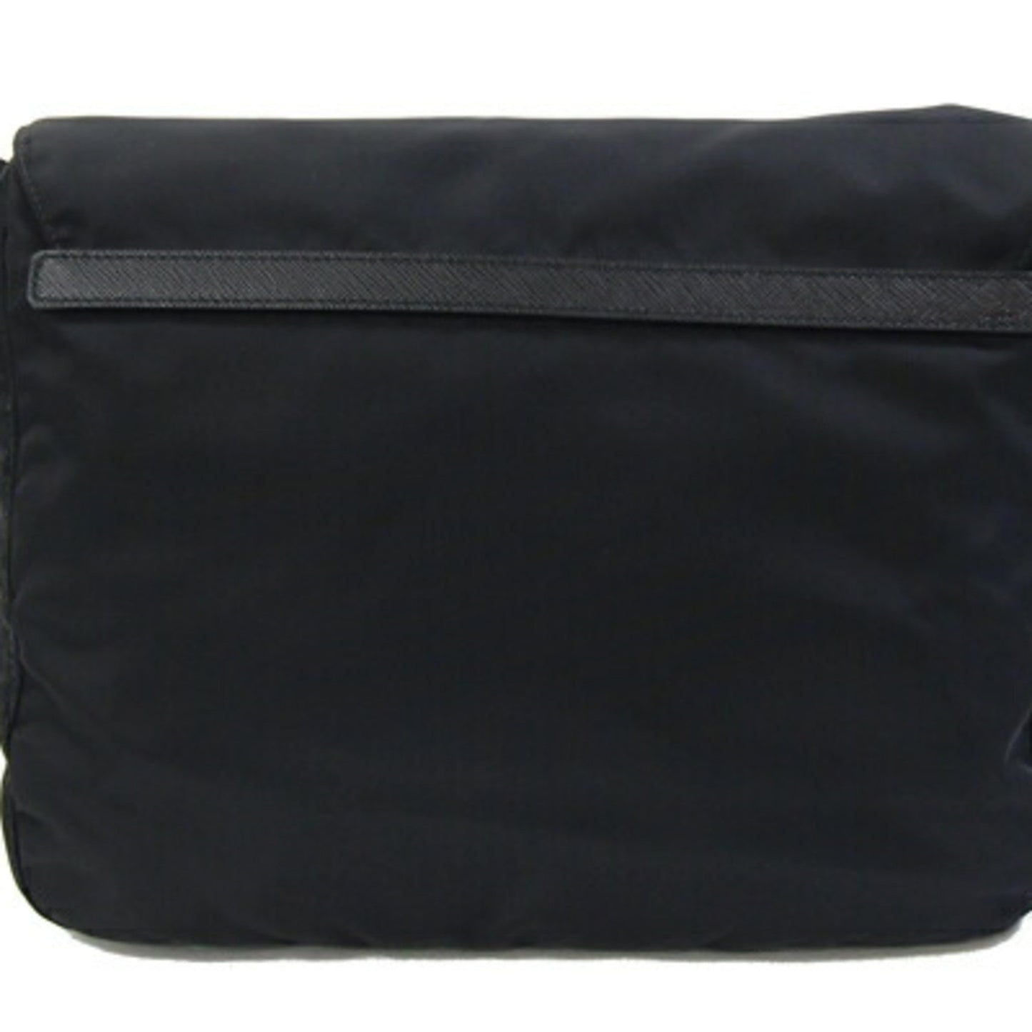 Prada Shoulder Bag Black Nylon Leather Crossbody