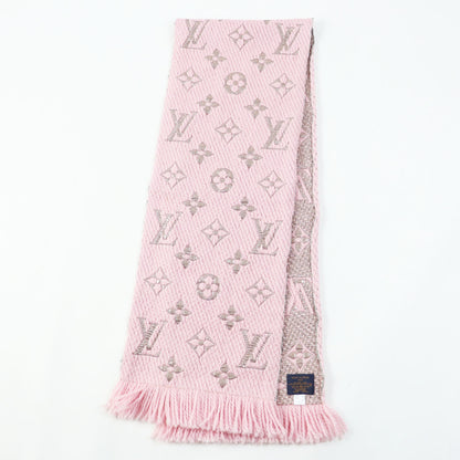Louis Vuitton M70466 Logomania Wool And Silk Rose Ballerine Monogram Scarf