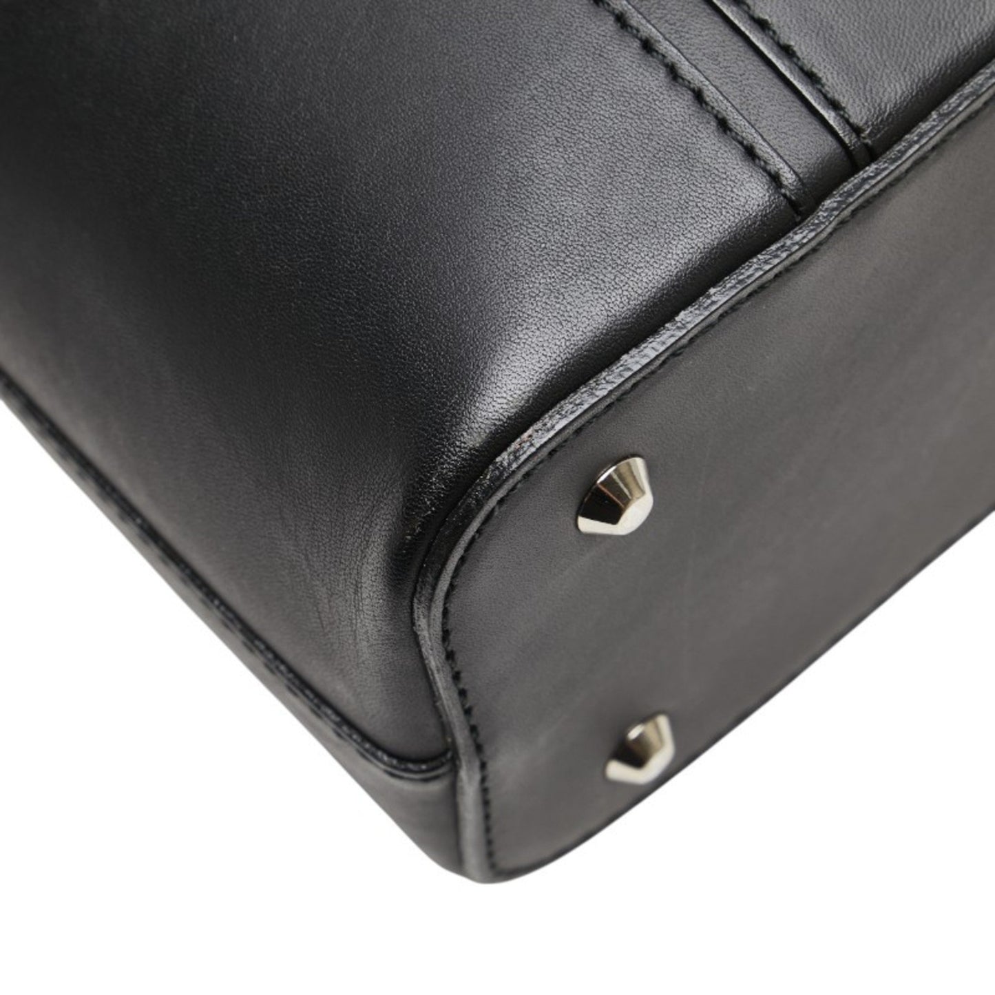 Burberry Nova Check Logo Handbag In Black Leather