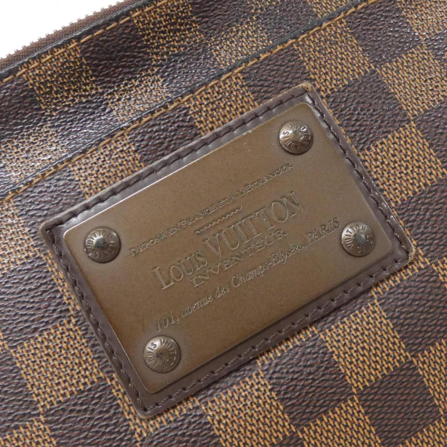 Louis Vuitton Damier Pochette Plat Brooklyn N41100 Shoulder Bag