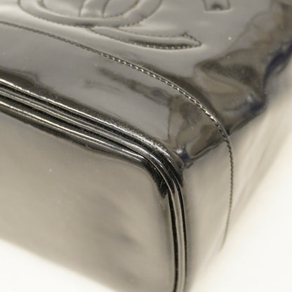 Chanel Vanity Bag Patent Leather Black