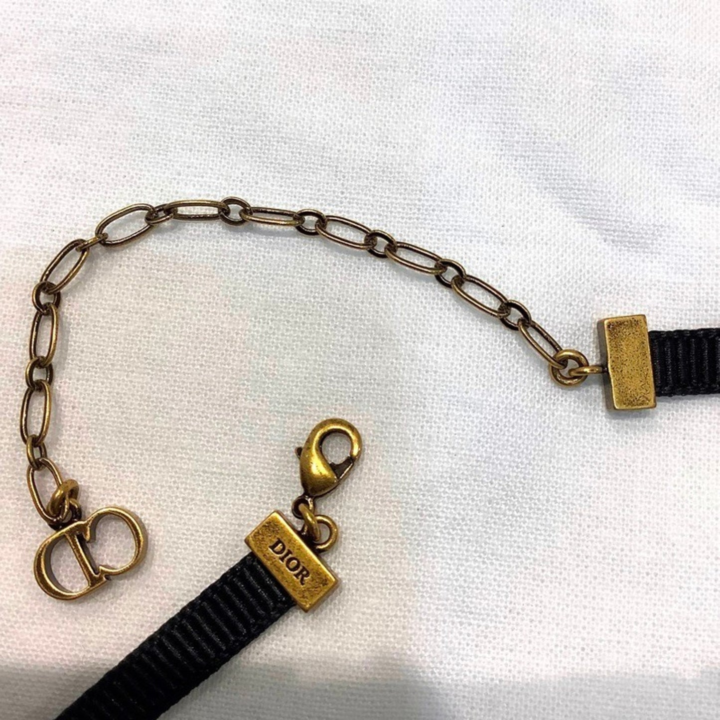 Christian Dior Dior J'Adior Bronze Gold Necklace Choker J'Adore Kb-9944