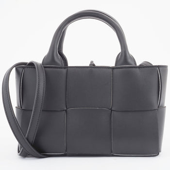 Bottega Veneta Candy Arco Tote Bag Handbag Black White 729029Vmay31283