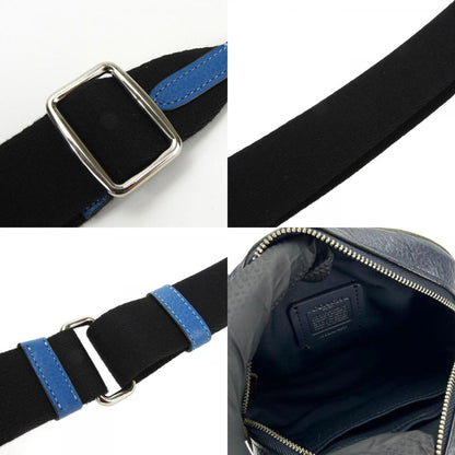 Coach Shoulder Bag 2635 Signature Dempsey Canvas Leather Beige Blue Khaki Camera Pochette